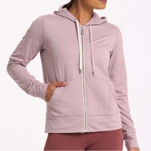 Vuori Pink Zip-Up Hoodie size Small excellent Preowned condition